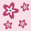 pink flower tile